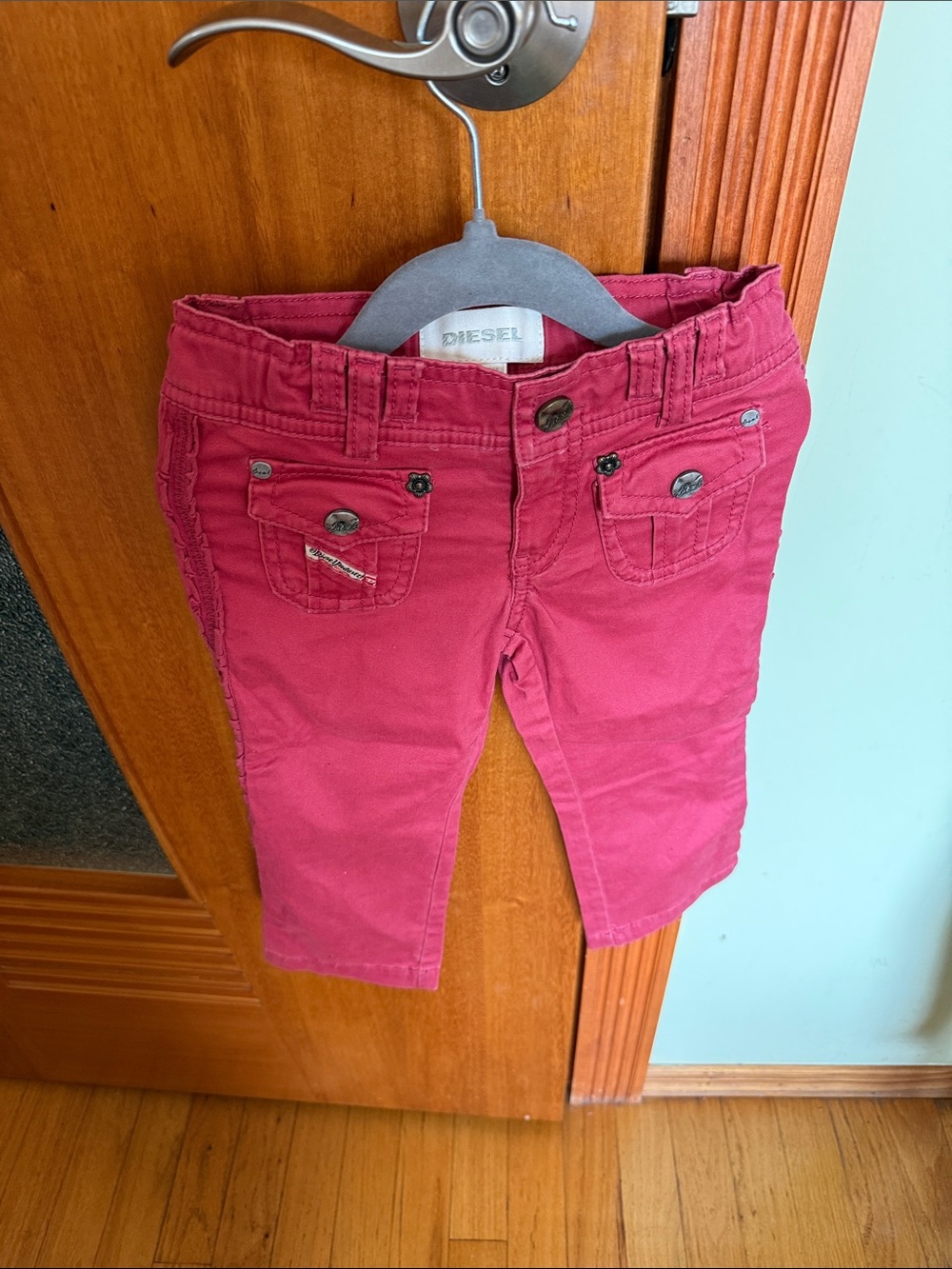 Diesel Kids Fuchsia Corduroy Skinny Jeans